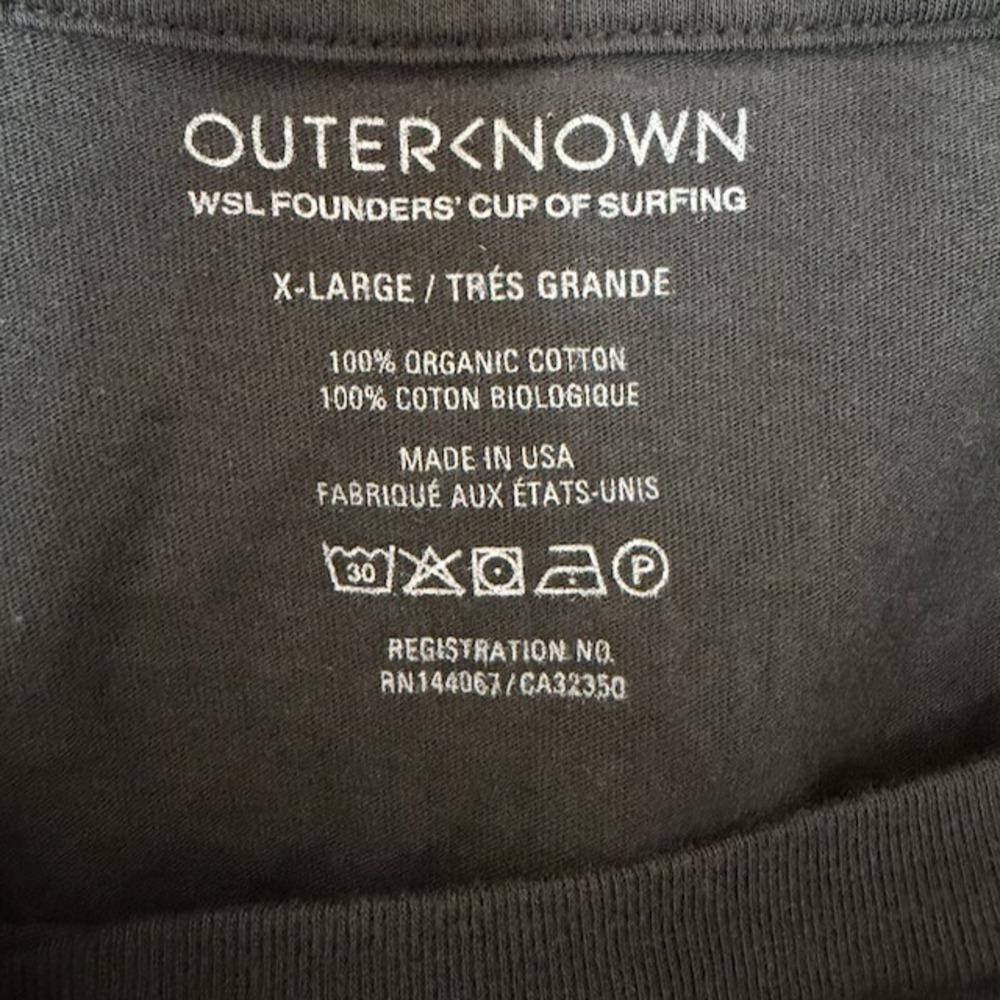 Outerknown Mens Long Sleeve Organic Cotton Shirt Size XL Logo Surf Beach Casual - Picture 6 of 8